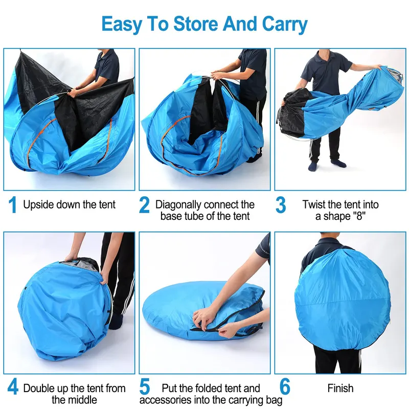 4 Persons Camping Waterproof Tent Instant Setup Tent — photo 4