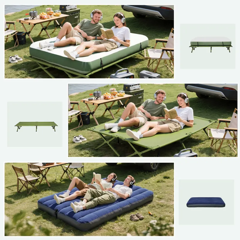 2-Person Tent Cot β 4-in-1 Elevated Camping Bed Combo with Air β photo 4