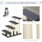 Pawhut Cat Tree with 4 Steps for High Beds Couch — photo 7