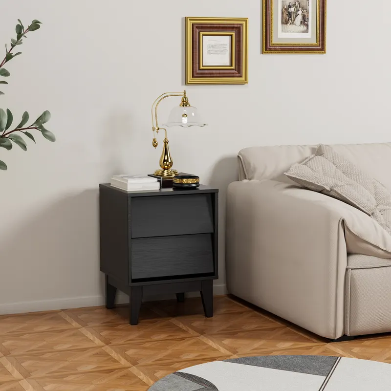 2 Set Nightstands Features Vintage-style and Bevel Design β photo 5