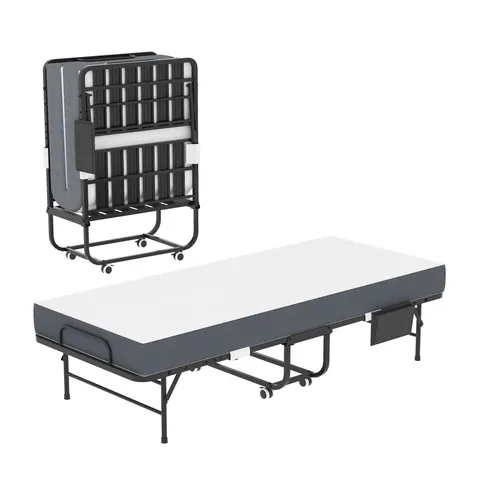75 Inch Folding Bed with 5 Memory Foam Mattress