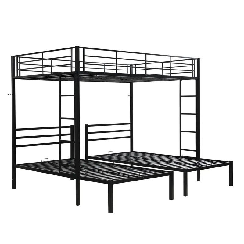 Full Over Twin Over Twin Bunk Bed — photo 3