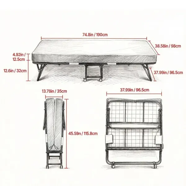 Portable Folding Bed — photo 5