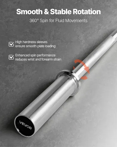 6FT Barbell Bar — Fits 2-Inch Weight Plates — photo 6