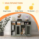 47" Dog Crate Furniture with Storage — photo 8