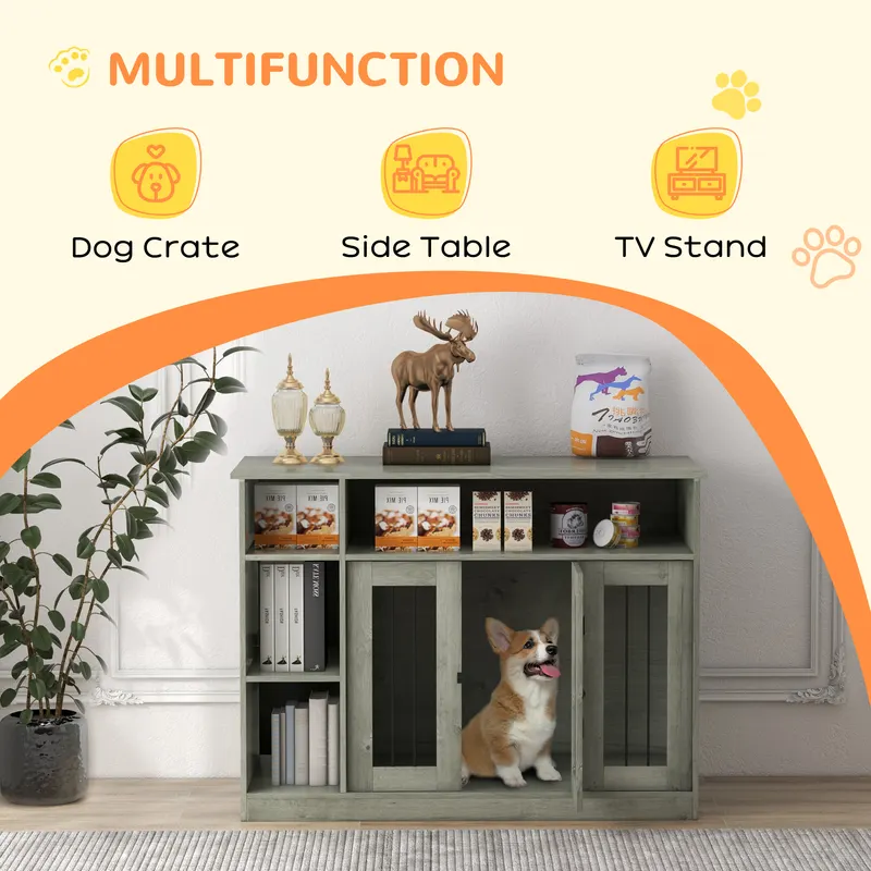 47" Dog Crate Furniture with Storage — photo 8