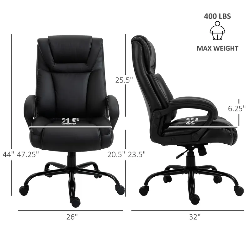 Big and Tall 400lbs Executive Office Chair with Wide Seat — photo 7