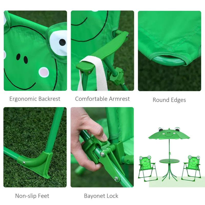 Kids Table and Chair Set — Outdoor Folding Garden Furniture — photo 8