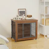 32.5 Dog Crate Furniture with Wheels for Small Dogs — photo 3