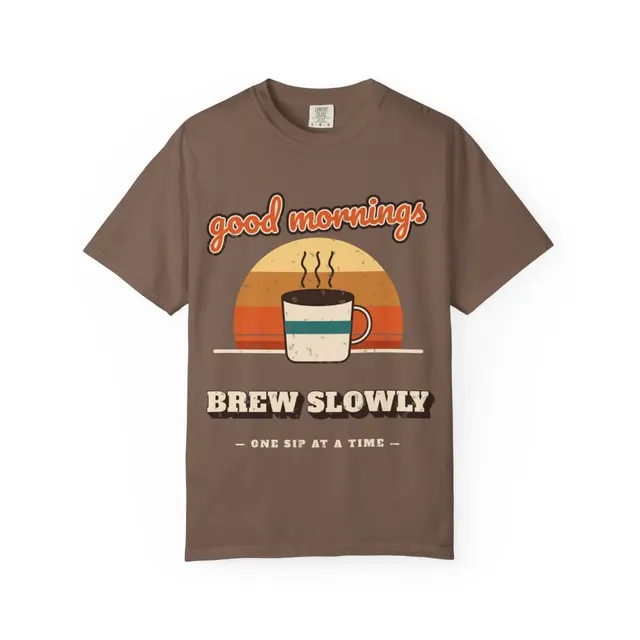Good Mornings Brew Slowly Comfort Colors® Tee