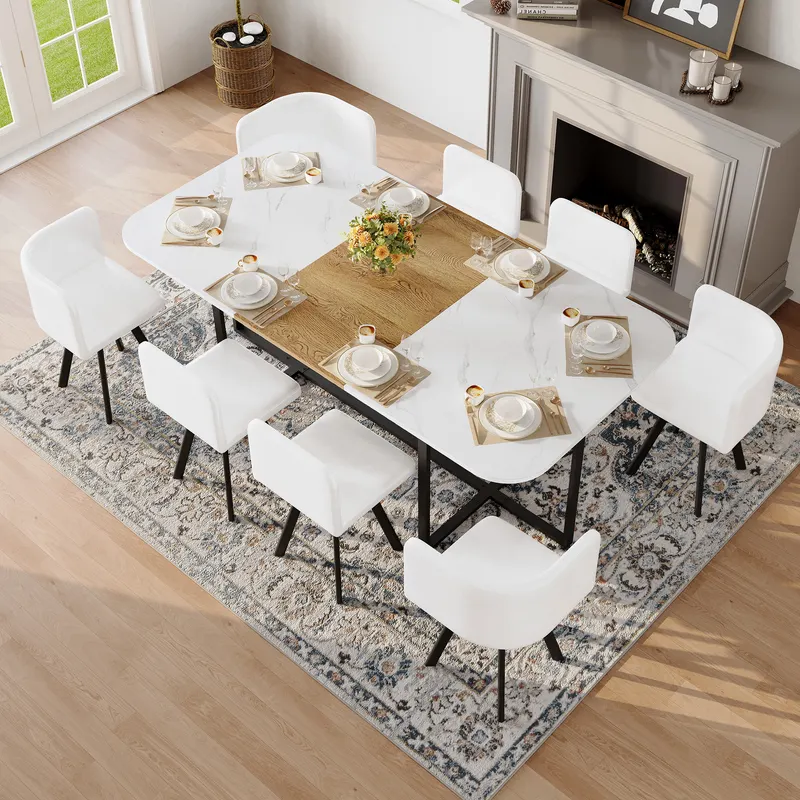 9-Piece Square Dining Table Set — photo 2