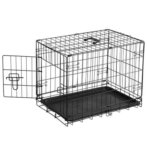 Single Door Dog Cage — Durable Metal Pet Kennel