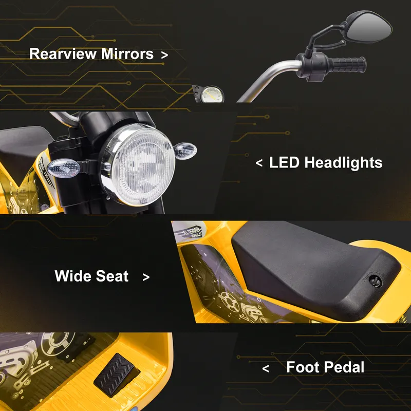 Electric Motorcycle for Kids — 6V Battery Powered Ride-on Dirt — photo 3