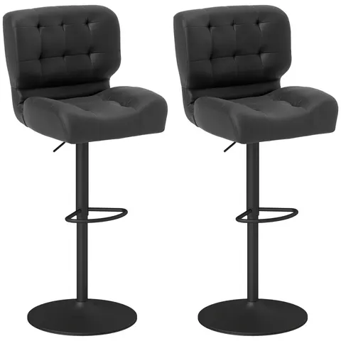 Bar Height Bar Stools Set of 2 with Adjustable Seat