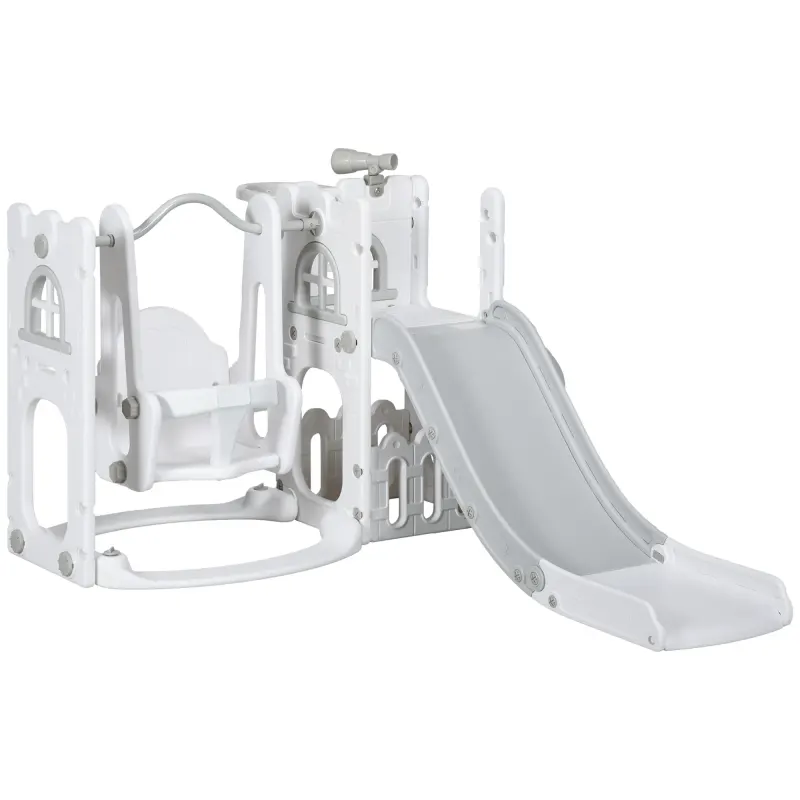 6-in-1 Slide and Swing Set Baby Swing Playset Indoor β photo 2