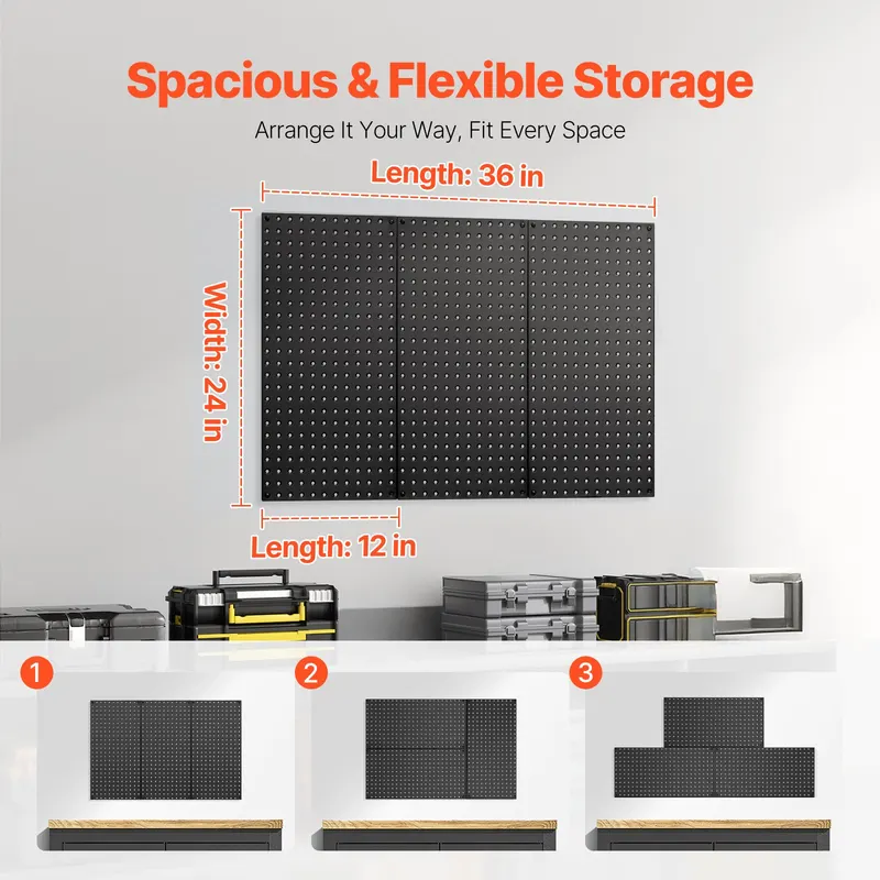 Metal Pegboard Panels — 24" X 12" Pegboard — photo 2