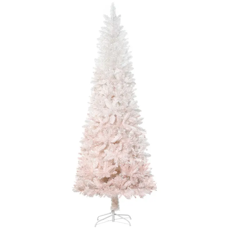 7ft Pencil Artificial Christmas Tree with Pine Realistic