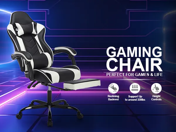 Gaming Chair with Footrest β Ergonomic Computer Chair β photo 6