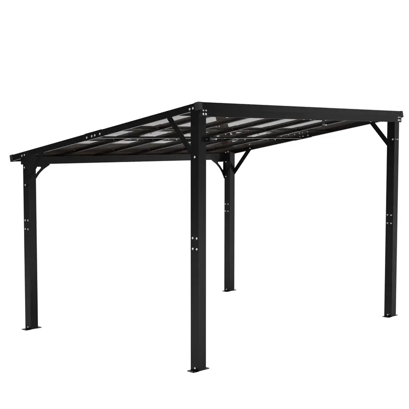 Hardtop Gazebo — Outdoor Patio Pergola with Tinted Polycarbonate — photo 4