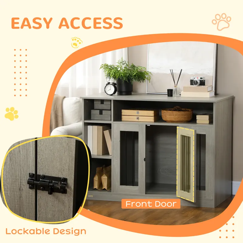 47" Dog Crate Furniture with Storage — photo 3