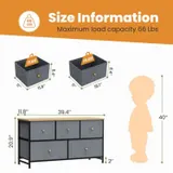 Fabric Dresser for Bedroom — Chest of Drawers Organizer Storage — photo 7
