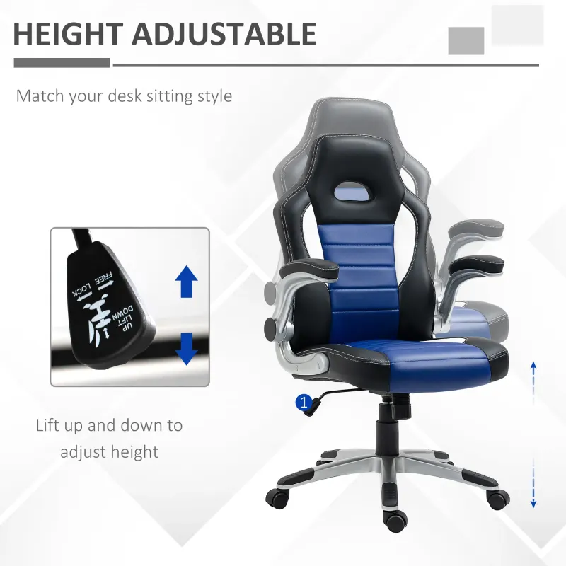 Racing Gaming Chair PU Leather Office Chair Executive Computer — photo 3