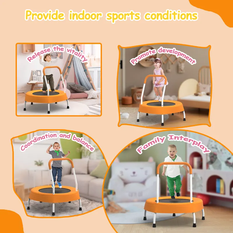 28inch Toddler Trampoline for Kids 1 Year Plus with Handle β photo 3
