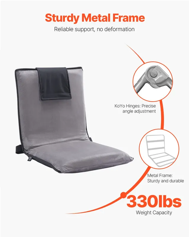 Floor Chair — 6-Position Adjustable Meditation Chair with Back — photo 4