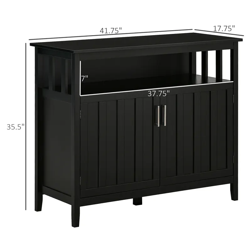 Sideboard Buffet Cabinet — Coffee Bar Cabinet with 2 Doors — photo 8