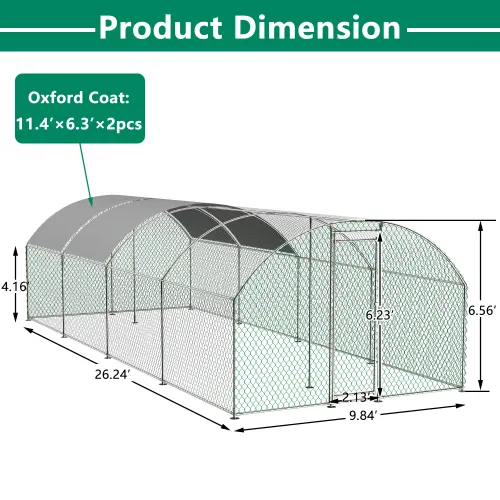 Large Chicken Coop Metal Chicken Track — photo 4