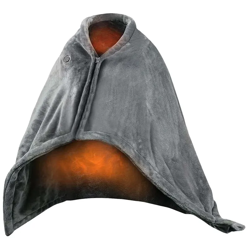 USB Heated Blanket Electric Heated Blanket Heated Poncho Shawl — photo 6