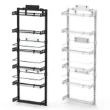 Black-white Options -- 1Pc Over the Door Pantry Organizer 6-Tier — photo 2