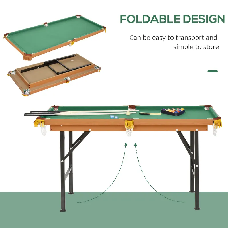 55 Portable Folding Billiards Table Game Pool Table for Whole — photo 3