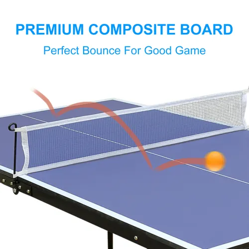 4.5ft Table Tennis Table Foldable & Portable Ping Pong Table Set — photo 7