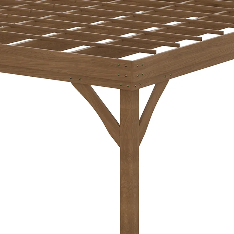 Outdoor Wooden Pergola β Grape Vine Gazebo with Concrete Anchors β photo 4