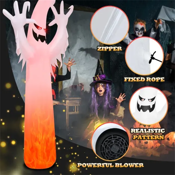 12 Feet Halloween Inflatable Decoration with Built — photo 4