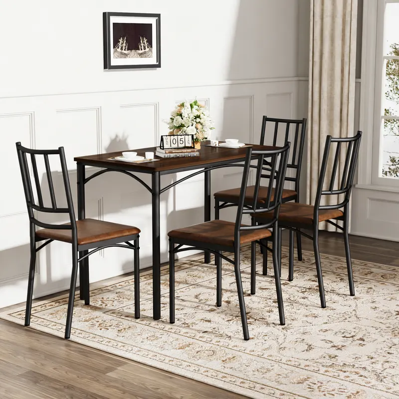 Dining Table Set β Bar Table with 4 Dining Benches β photo 3