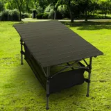 Folding Camping Table Portable Lightweight Aluminum Roll-up — photo 3