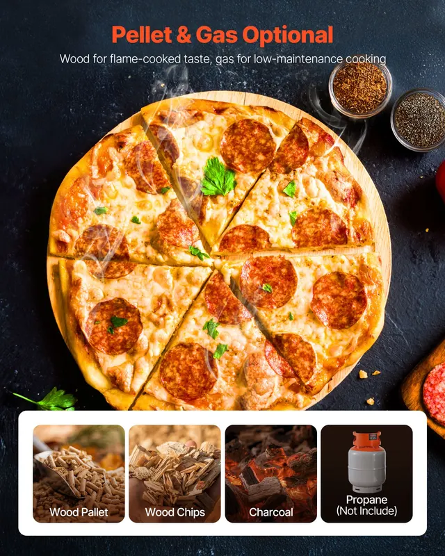 12' Outdoor Pizza Oven Portable Pellet/gas Pizza Oven — photo 4