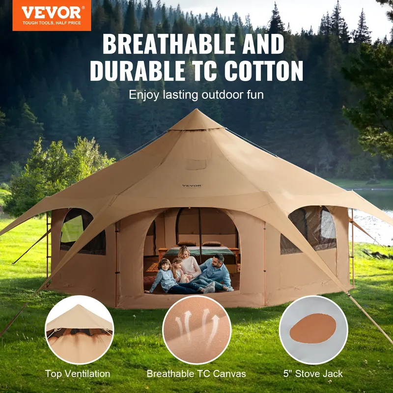 Canvas Tent β 4 Seasons 5 M/16.4 Ft Bell Tent β photo 6