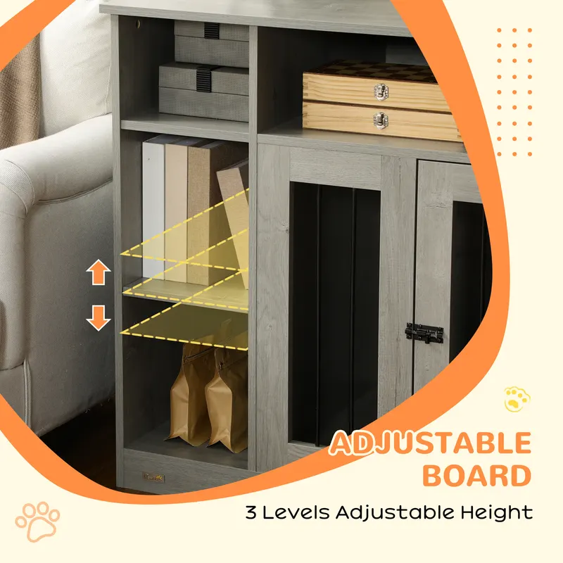 47" Dog Crate Furniture with Storage — photo 4