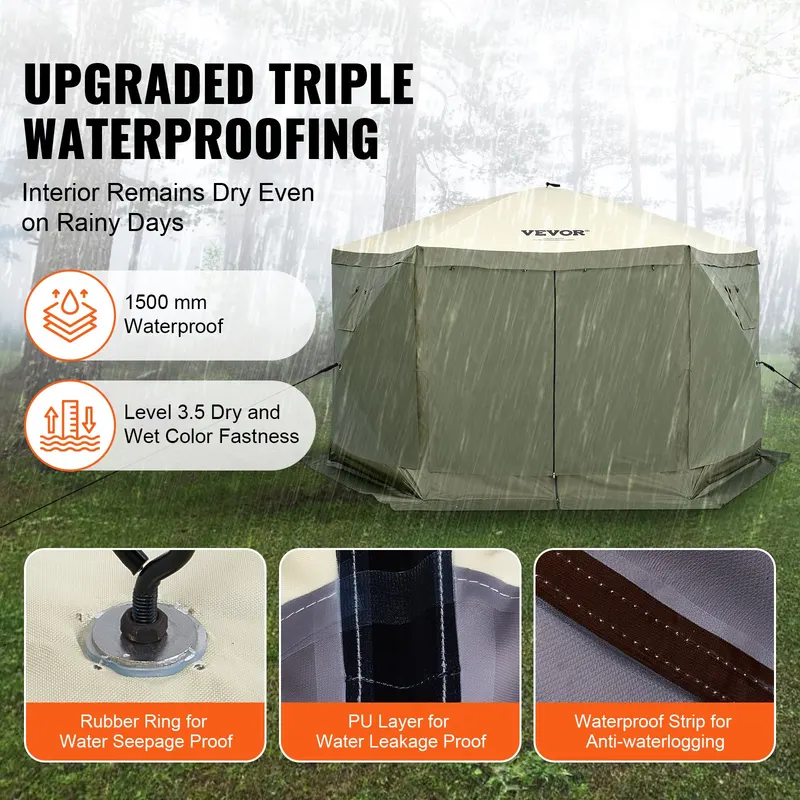 Pop Up Gazebo Tent — Pop-up Screen Tent 6 Sided Canopy Sun — photo 3