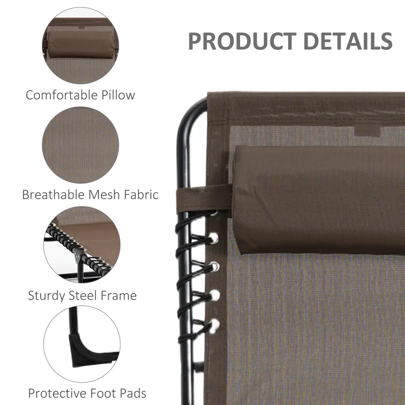 Chaise Lounge Chair Outdoor — 5-Position Adjustable Sun Tanning — photo 4