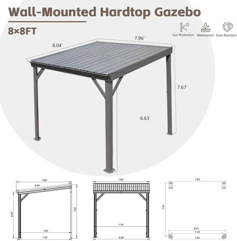 Lean to Gazebo with Upgraded Drainage System — photo 6