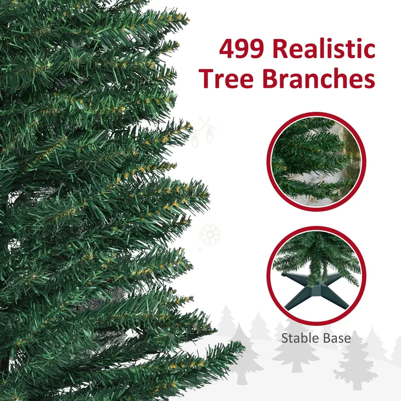 7' PVC Slim Pencil Artificial Christmas Tree 390 Branch Tips — photo 6
