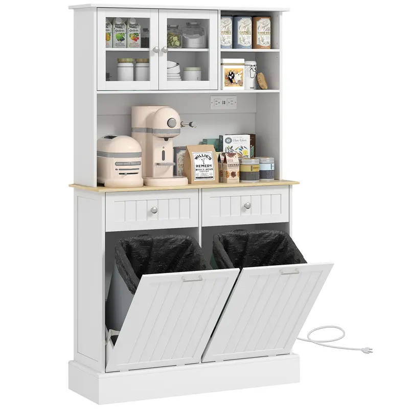 Kitchen Cabinet with Charging Station