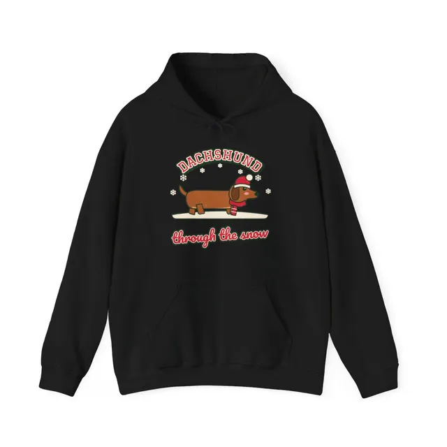 Dachshund Through The Snow Hoodie