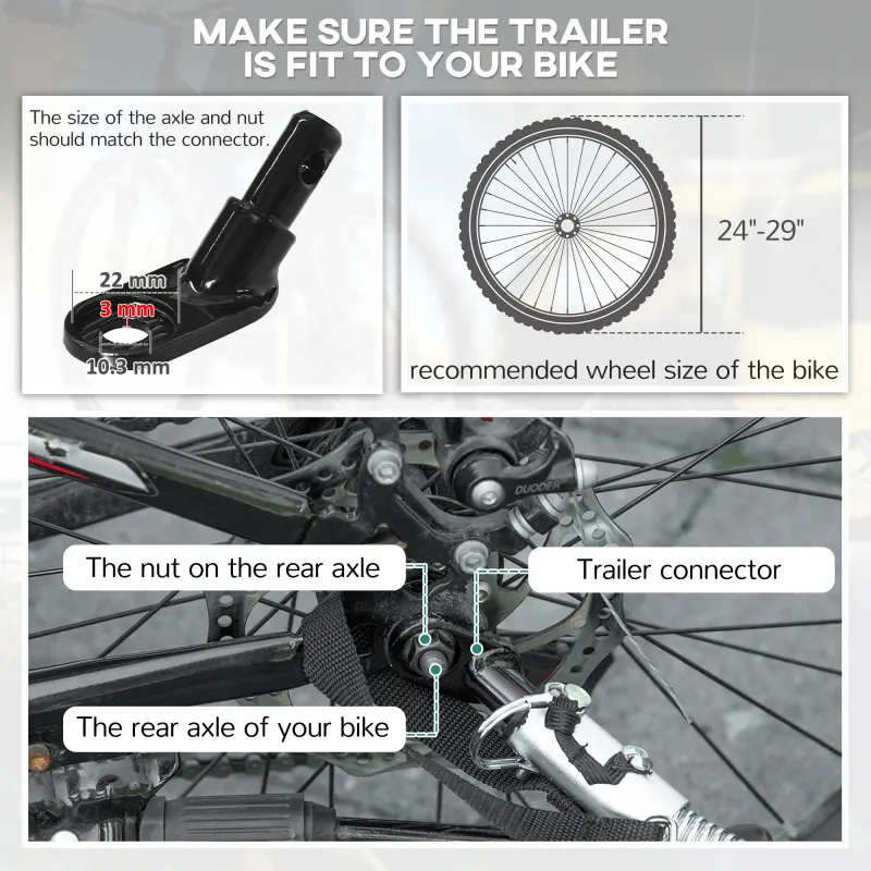 2-in-1 Bike Trailer for Kids — Foldable 2-Seat Baby Stroller — photo 5