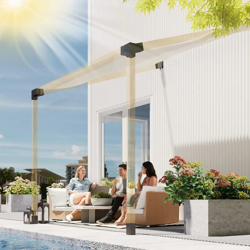 Pergola Kit — 15° Slanted Pergola Bracket Kit with 3-Way — photo 3