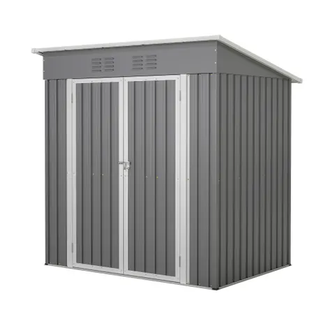 Outdoor Metal Storage Shed for Garden Tools Lockable Door